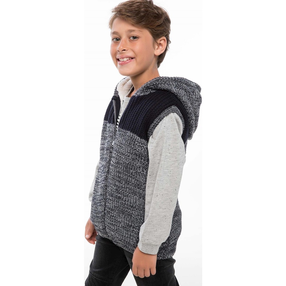 Defacto Erkek Çocuk Fermuarlı Kapşonlu Yelek Fiyatı