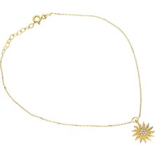 Glorria Altın Güneş Halhal Vk0672