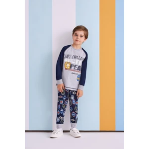 Erkek Çocuk Uzun Kollu Pijama Takımı