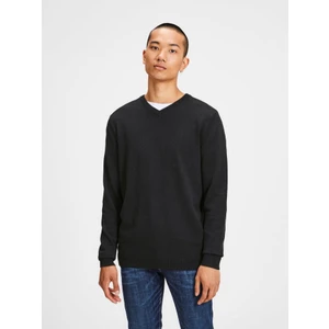 Jack & Jones Jjebasic Yeni Sezon V Yaka Siyah Kazak 12137194