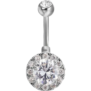 Yuvarlak Komple Taşlı Göbek Piercing Dt80By