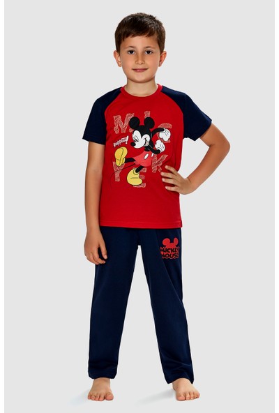 Mickey Mouse Erkek Çocuk Pijama Takımı