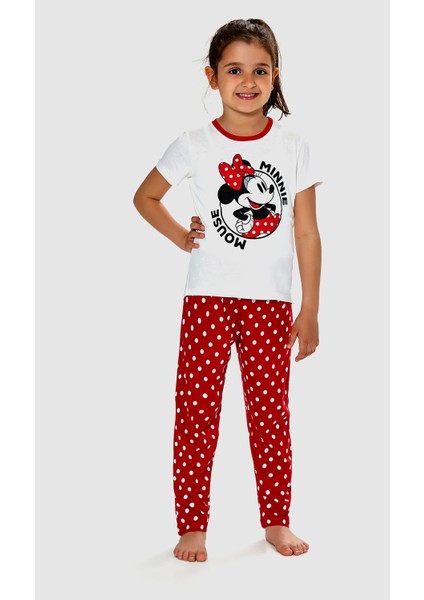 Mouse Kız Çocuk Pijama Takımı