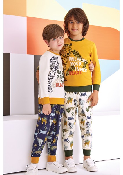 Erkek Çocuk Uzun Kollu Pijama Takımı