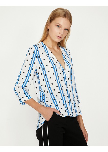 Kadın Puantiyeli Bluz