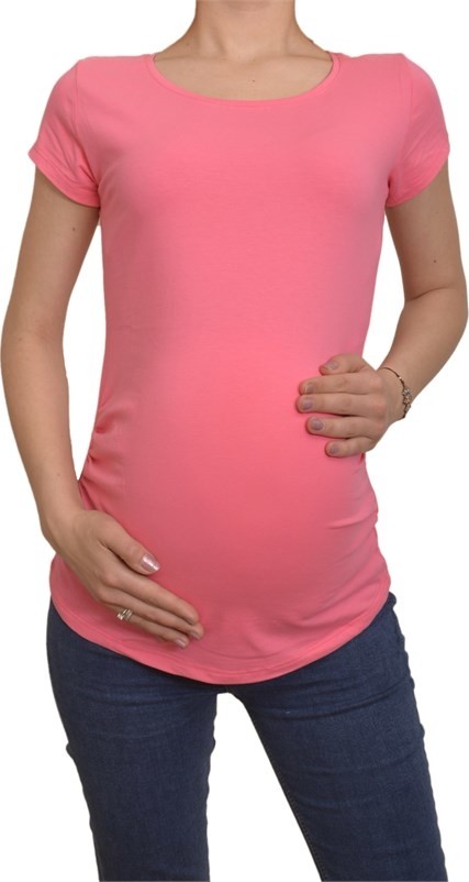 Luvmabelly Hamile Tişört Beyaz Renk Günlük Stil %95 Pamuk %5 Elastan Kumaş görsel 5