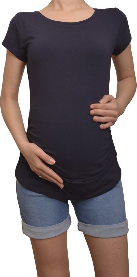 Luvmabelly Hamile Tişört Beyaz Renk Günlük Stil %95 Pamuk %5 Elastan Kumaş görsel 3