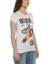 3019 - Beyaz Kadın Kahve Fincanı Desenli,Baskılı Tshirt 2