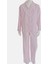 Pembe Desenli Poplin Kadın Pijama Takımı 1