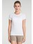 Pasto Bisiklet Yaka Ultra Hafif T-Shirt Beyaz 1