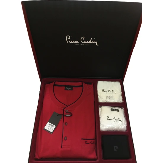 Pierre Cardin Erkek Damat Çeyiz Pijama Set Takım 2000