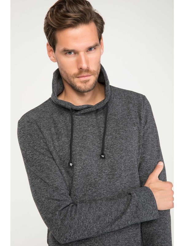 Defacto Erkek Sal Yaka Sweatshirt G3501az 17wn Gr228 Trendyol