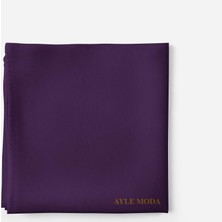 Sedef Koyu Mor Şifon Şal Sedef 72x200