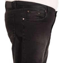 ModeXL Büyük Beden Erkek Pantolon Islemli Kot 17987 Siyah