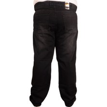 ModeXL Büyük Beden Erkek Pantolon Islemli Kot 17987 Siyah