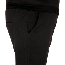 ModeXL Eşofman Altı Dar Paça Ribanali 18507 Siyah