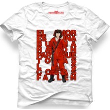 Tshirthane La Case De Papel El Amor Beyaz Erkek T-Shirt