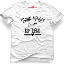 Tshirthane Shawn Mendes İs My Boyfriend Beyaz Erkek T-Shirt