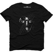 Tshirthane Black Panther Mask Siyah Erkek T-Shirt