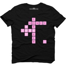 Tshirthane Love Frover Siyah Erkek T-Shirt