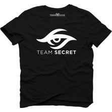 Tshirthane Dota 2 Team Secret Siyah Erkek T-Shirt
