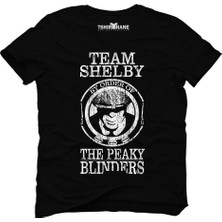 Tshirthane Peaky Blinders Team Tommy Shelby Siyah Erkek T-Shirt