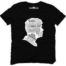 Tshirthane Peaky Blinders Tommy Shelby Quotes Siyah Erkek T-Shirt