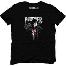 Tshirthane The Punisher Series Siyah Erkek T-Shirt