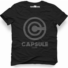 Tshirthane Capsule Corp. Siyah Erkek T-Shirt