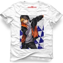 Tshirthane Naruto Kakashi Manga Anime Beyaz Erkek T-Shirt