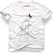 Tshirthane Samuray Jack Samurai Jack Beyaz Erkek T-Shirt