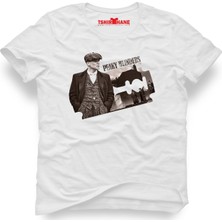 Tshirthane Peaky Blinders Tommy Shelby Beyaz Erkek T-Shirt