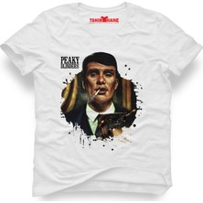 Tshirthane Peaky Blinders Tommy Shelby Beyaz Erkek T-Shirt