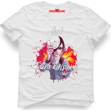 Tshirthane Tokyo Ghoul Kirishima Beyaz Erkek T-Shirt