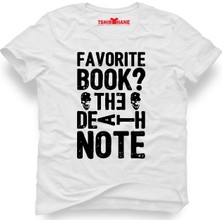 Tshirthane Death Note Deathnote Beyaz Erkek T-Shirt