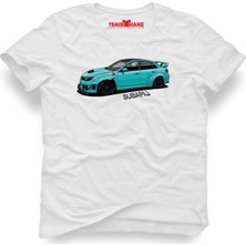 Tshirthane Subaru Beyaz Erkek T-Shirt