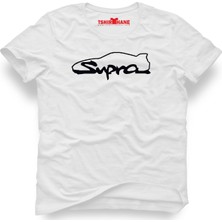 Tshirthane Supra Logo Beyaz Erkek T-Shirt