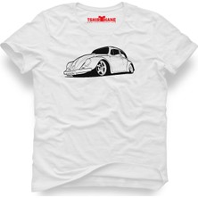 Tshirthane Volkswagen Beetle Vw Vosvos Beyaz Erkek T-Shirt