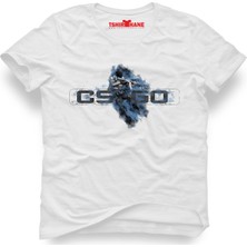 Tshirthane Csgo Cs Go Game Beyaz Erkek T-Shirt