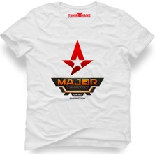 Tshirthane Csgo Cs Go Major Beyaz Erkek T-Shirt