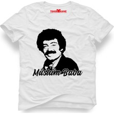Tshirthane Müslüm Baba Gürses Beyaz Erkek T-Shirt