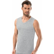 Erkek V Yaka Sıfır Kol Atlet 6'lı Paket - 115