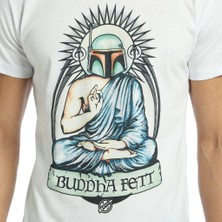 Bant Giyim Star Wars Buda Boba Fett Beyaz Erkek T-Shirt
