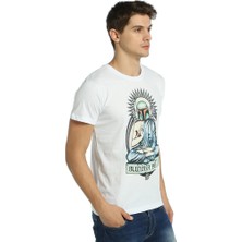 Bant Giyim Star Wars Buda Boba Fett Beyaz Erkek T-Shirt
