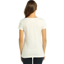 Bant Giyim Be Cool Beyaz Kadın T-Shirt