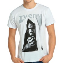 Bant Giyim Mike Tyson Boks Beyaz Erkek T-Shirt