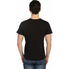 Bant Giyim Skate Penguen Siyah Erkek T-Shirt