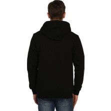 Bant Giyim Clash Siyah Kapüşonlu Erkek Sweatshirt