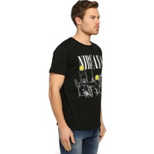 Bant Giyim Nirvana Kurt Cobain Siyah Erkek T-Shirt
