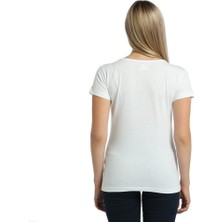 Bant Giyim Alien Cosmos Beyaz Kadın T-Shirt